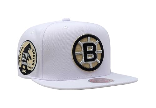 Mitchell & Ness Snapback Cap Winter White Boston Bruins von Mitchell & Ness