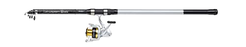 Mitchell Unisex-Adult Tanager SW Surf Tele Spinning Ruten und Rollen Combo Set Spinnruten, Silver/Black, 4.20m Mitchell Unisex-Adult Tanager SW Surf Tele Spinning Ruten und Rollen Combo Set Spinnruten, Silver/Black, 4.20m von Mitchell