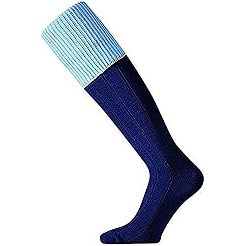 Mitre Mercury Kontrast-Fußballsocken für Erwachsene | Fußballmannschaft-Set | leichte, lange Sportsocken | atmungsaktiv, Marineblau/Himmelblau, Senior (41 – 47) Mitre Mercury Kontrast-Fußballsocken für Erwachsene | Fußballmannschaft-Set | leichte, lange Sportsocken | atmungsaktiv, Marineblau/Himmelblau, Senior (41 – 47) von Mitre