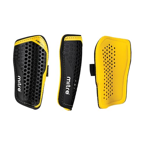 Mitre Aircell Pro Schienbeinschoner schwarz Black/Yellow xs Mitre Aircell Pro Schienbeinschoner schwarz Black/Yellow xs von Mitre