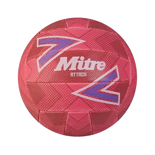 Mitre Attack Fußball für Unisex Erwachsene, Rosa/Lila/Weiß, 4 Mitre Attack Fußball für Unisex Erwachsene, Rosa/Lila/Weiß, 4 von Mitre