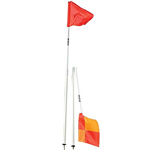Mitre Faltbare Fußball-Eckflaggen – Set aus 4 Stück, Weiß, Einheitsgröße Mitre Faltbare Fußball-Eckflaggen – Set aus 4 Stück, Weiß, Einheitsgröße von Mitre