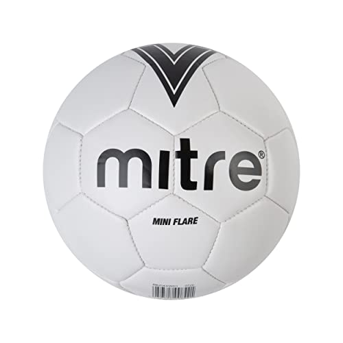 Mitre Flare Freizeitfußball | Fußballgeschenk | perfekt für Kinder, Weiß/Schwarz, Mini von Mitre