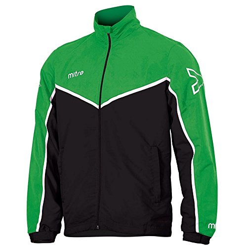 Mitre Fußball Herren Primero Woven Training Track Jacket XXL Smaragdgrün/Schwarz/Weiß Mitre Fußball Herren Primero Woven Training Track Jacket XXL Smaragdgrün/Schwarz/Weiß von Mitre