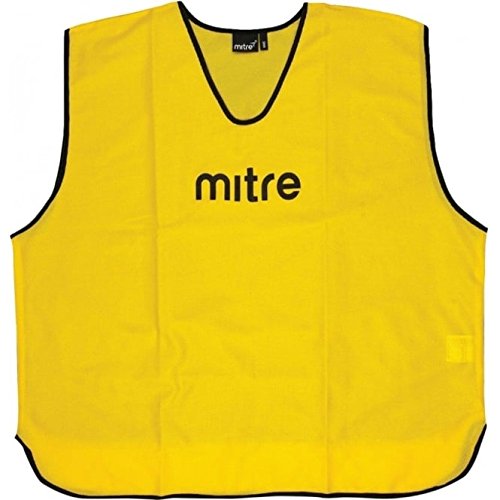 Mitre Trainingsleibchen-Set für das Grundlagentraining 25-teiliges, Yellow, erwachsenengröße von Mitre