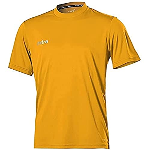 Mitre Herren Camero Kurzärmliges Fußball-Shirt Match Day, Smaragd, X-Large/46-48 Inch von Mitre