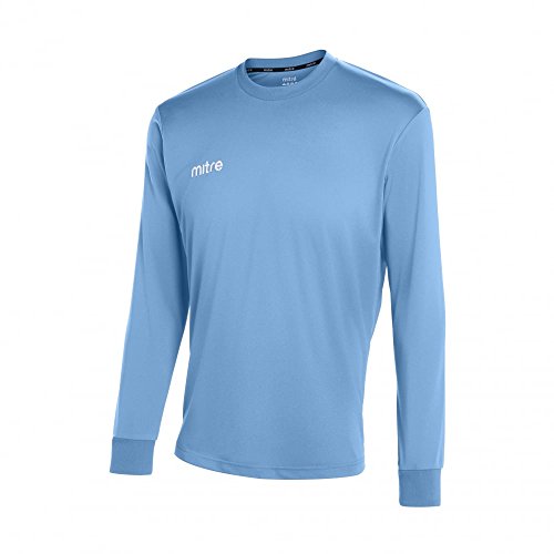 Mitre Herren Camero Langärmliges Fußball-Shirt Match Day, Himmelblau, Small/34-36 Inch von Mitre