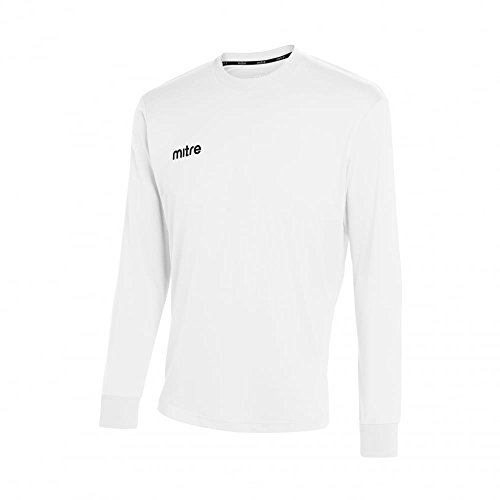 Mitre Herren Camero Langärmliges Fußball-Shirt Match Day, Weiß, XXL 50"-52" Inch Mitre Herren Camero Langärmliges Fußball-Shirt Match Day, Weiß, XXL 50"-52" Inch von Mitre