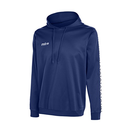 Mitre Delta Poly Hoodie, Marineblau/weiß, Medium/38-40 Inches von Mitre