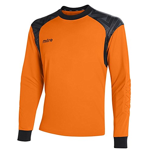 Mitre Herren Guard Goalkeeper Fußball-Shirt Match Day, Orangerot/Schwarz, S Mitre Herren Guard Goalkeeper Fußball-Shirt Match Day, Orangerot/Schwarz, S von Mitre