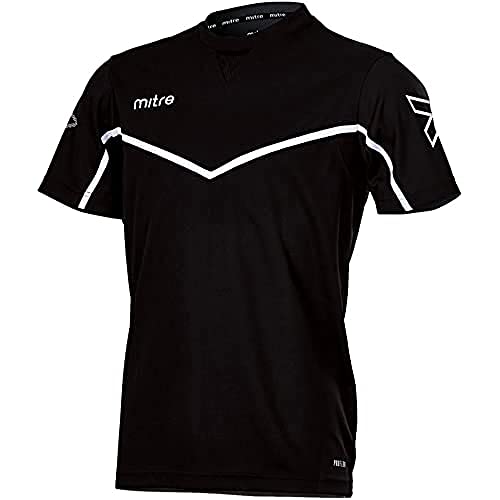 Mitre Herren Primero Fußball-Trainings-T-Shirt, schwarz/weiß, XS Mitre Herren Primero Fußball-Trainings-T-Shirt, schwarz/weiß, XS von Mitre