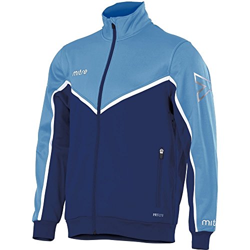 Mitre Herren Primero Poly Fußball Training Track Jacket L Sky/Navy White Mitre Herren Primero Poly Fußball Training Track Jacket L Sky/Navy White von Mitre