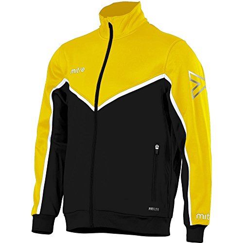 Mitre Herren Primero Poly Fußball Training Track Jacket M Gelb/Schwarz/Weiß Mitre Herren Primero Poly Fußball Training Track Jacket M Gelb/Schwarz/Weiß von Mitre