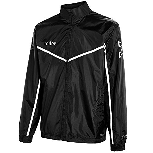 Mitre Herren Primero wetterfest Fußball Training Jacke XXL schwarz/weiß von Mitre