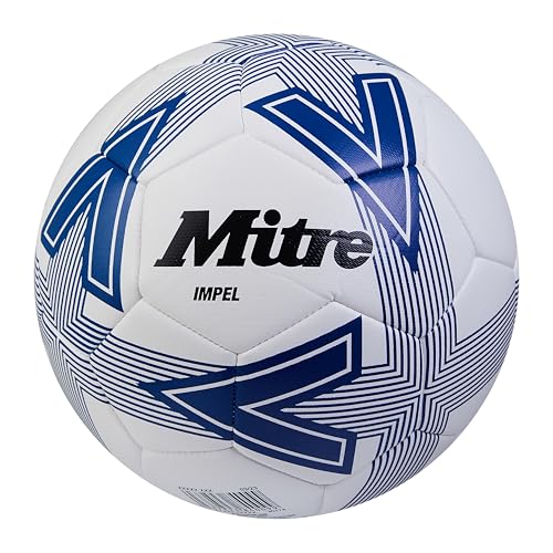 Mitre Impel L30P Fußball, hohe Strapazierfähigkeit, Formbeständigkeit, Weiß/Blau, 3 Mitre Impel L30P Fußball, hohe Strapazierfähigkeit, Formbeständigkeit, Weiß/Blau, 3 von Mitre
