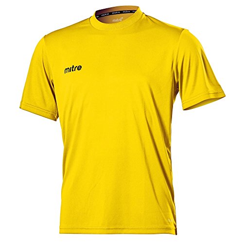 Mitre Kinder Kurzärmliges Fußball-Shirt Match Day Camero, Gelb, S Youth/26-28 Inch, T70015YA1 Mitre Kinder Kurzärmliges Fußball-Shirt Match Day Camero, Gelb, S Youth/26-28 Inch, T70015YA1 von Mitre