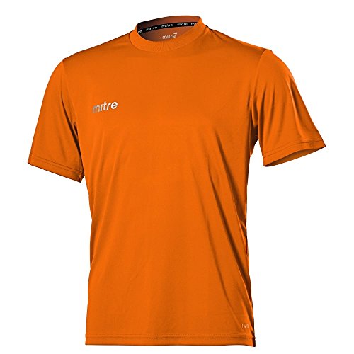 Mitre Kinder Camero Kurzärmliges Fußball-Shirt Match Day, Orangerot, Small/26-28 Inch Mitre Kinder Camero Kurzärmliges Fußball-Shirt Match Day, Orangerot, Small/26-28 Inch von Mitre