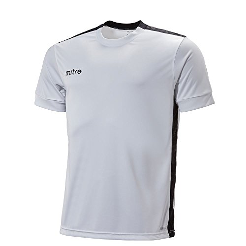 Mitre Kinder Charge Kurzärmliges Fußball-Shirt Match Day, Weiß/Schwarz, Medium/28-30 Inch Mitre Kinder Charge Kurzärmliges Fußball-Shirt Match Day, Weiß/Schwarz, Medium/28-30 Inch von Mitre