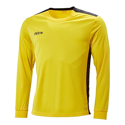 Mitre Kinder Charge Langärmliges Fußball-Shirt Match Day, Gelb/Schwarz, Medium/28-30 Inch Mitre Kinder Charge Langärmliges Fußball-Shirt Match Day, Gelb/Schwarz, Medium/28-30 Inch von Mitre