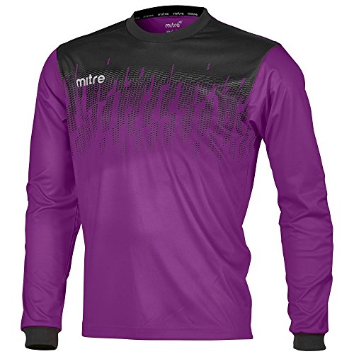 Mitre Kinder Command Goalkeeper Fußball-Shirt Match Day, Violett/Schwarz, My Mitre Kinder Command Goalkeeper Fußball-Shirt Match Day, Violett/Schwarz, My von Mitre