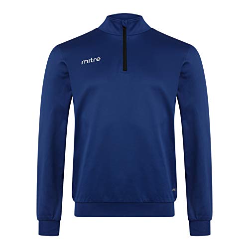 Mitre Edge 1/4-Reißverschluss-Oberteil für Kinder | Fußball-Trainingsausrüstung | leistungsfähiges Trainingsanzug-Oberteil, Marineblau, Kindergröße XS (4 bis 5 Jahre, 116 cm) Mitre Edge 1/4-Reißverschluss-Oberteil für Kinder | Fußball-Trainingsausrüstung | leistungsfähiges Trainingsanzug-Oberteil, Marineblau, Kindergröße XS (4 bis 5 Jahre, 116 cm) von Mitre