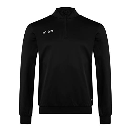 Mitre Edge 1/4-Reißverschluss-Oberteil für Kinder | Fußball-Trainingsausrüstung | leistungsfähiges Trainingsanzug-Oberteil, Schwarz, Kindergröße XS (4 bis 5 Jahre, 116 cm) Mitre Edge 1/4-Reißverschluss-Oberteil für Kinder | Fußball-Trainingsausrüstung | leistungsfähiges Trainingsanzug-Oberteil, Schwarz, Kindergröße XS (4 bis 5 Jahre, 116 cm) von Mitre