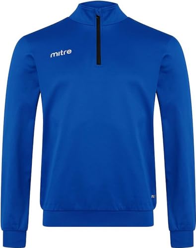 Mitre Edge 1/4-Reißverschluss-Oberteil für Kinder | Fußball-Trainingsausrüstung | leistungsfähiges Trainingsanzug-Oberteil, Königsblau, Kindergröße L (10 bis 12 Jahre, 152 cm) Mitre Edge 1/4-Reißverschluss-Oberteil für Kinder | Fußball-Trainingsausrüstung | leistungsfähiges Trainingsanzug-Oberteil, Königsblau, Kindergröße L (10 bis 12 Jahre, 152 cm) von Mitre