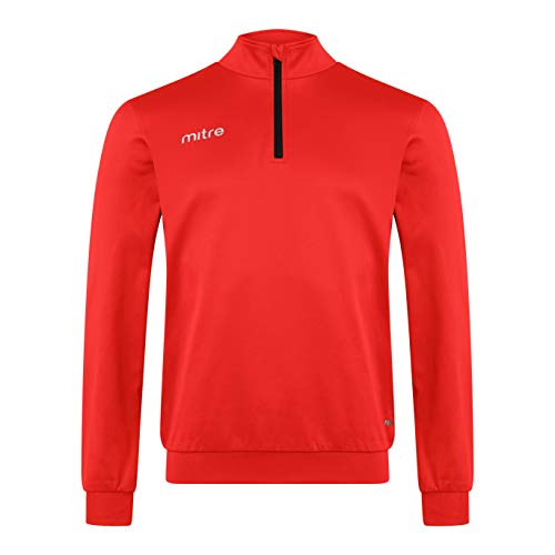 Mitre Edge 1/4-Reißverschluss-Oberteil für Kinder | Fußball-Trainingsausrüstung | leistungsfähiges Trainingsanzug-Oberteil, Scharlachrot, Kindergröße M (8 bis 10 Jahre, 140 cm) Mitre Edge 1/4-Reißverschluss-Oberteil für Kinder | Fußball-Trainingsausrüstung | leistungsfähiges Trainingsanzug-Oberteil, Scharlachrot, Kindergröße M (8 bis 10 Jahre, 140 cm) von Mitre