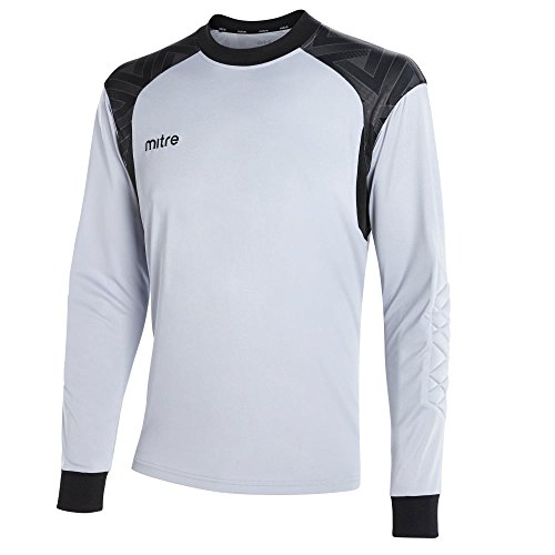 Mitre Kinder Guard Goalkeeper Fußball-Shirt Match Day, Silber/Schwarz, LY von Mitre