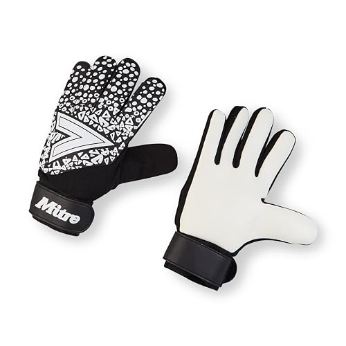 Mitre Magnetite Torwarthandschuhe | sei bereit für das Fußballspiel | hoher Komfort, Schwarz/Weiß, Größe 7 Mitre Magnetite Torwarthandschuhe | sei bereit für das Fußballspiel | hoher Komfort, Schwarz/Weiß, Größe 7 von Mitre