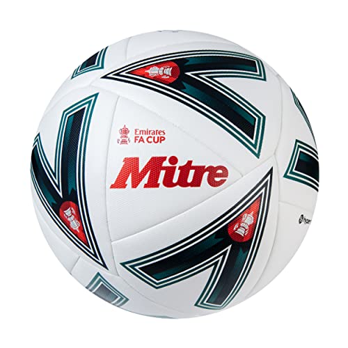 Mitre Match FA Cup Fußball, Weiß/Grün/Rot, 4 Mitre Match FA Cup Fußball, Weiß/Grün/Rot, 4 von Mitre