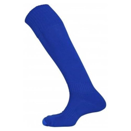 Mitre Mercury Fußballsocken für Kinder, einfarbig | Fußballmannschaft-Kit | leichte lange Sportsocke | atmungsaktiv, Königsblau, Junior (35 – 39) von Mitre