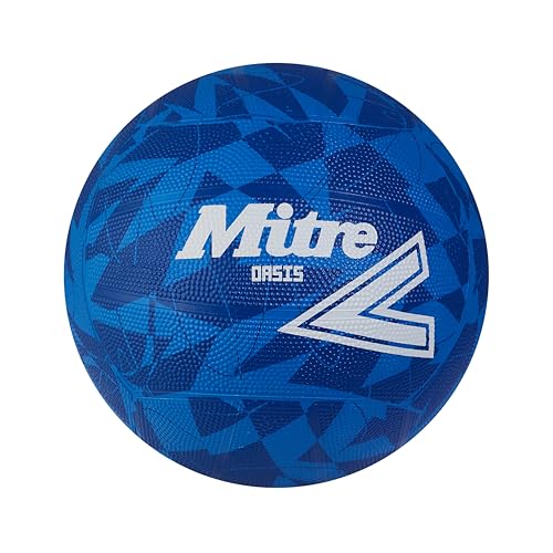 Mitre Oasis Netball | sehr langlebig | toller Grip | stilvolles Design, Blau/Weiß, 5 Mitre Oasis Netball | sehr langlebig | toller Grip | stilvolles Design, Blau/Weiß, 5 von Mitre