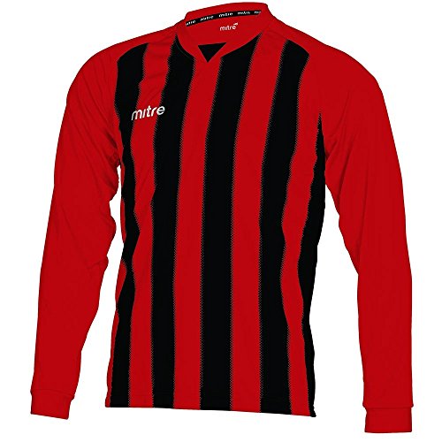 Mitre Optimize Herren Shirt für Fußballspiel, Scharlachrot/Schwarz, Größe L Mitre Optimize Herren Shirt für Fußballspiel, Scharlachrot/Schwarz, Größe L von Mitre