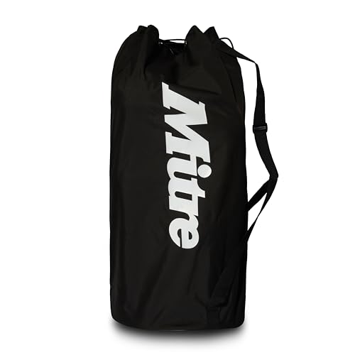Mitre Fußballtasche, strapazierfähig, verstellbare Riemen, Schwarz, 12 Bälle Mitre Fußballtasche, strapazierfähig, verstellbare Riemen, Schwarz, 12 Bälle von Mitre