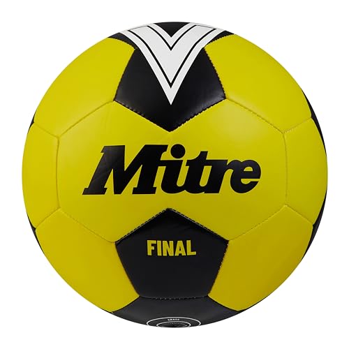 Mitre Unisex-Erwachsene Final 24 Fußball, Fluo Gelb/Schwarz, 3 von Mitre