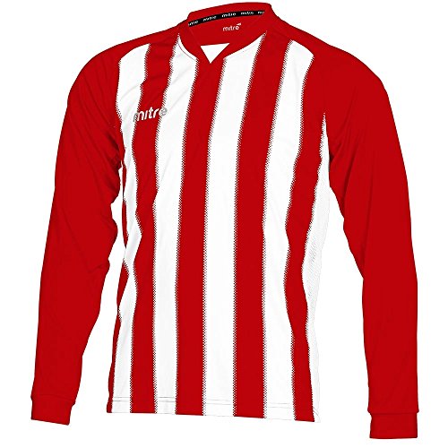 Mitre Unisex Kinder Optimize Fußballtrikot XS Dunkelrot/Weiß Mitre Unisex Kinder Optimize Fußballtrikot XS Dunkelrot/Weiß von Mitre