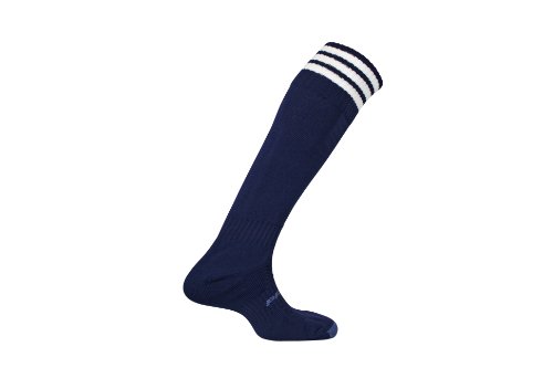 Mitre Mercury 3-Streifen-Fußballsocken für Kinder | Fußballmannschaft-Kit | leichte Lange Sportsocke | atmungsaktiv, Marineblau/Weiß, Mini (30 – 34) Mitre Mercury 3-Streifen-Fußballsocken für Kinder | Fußballmannschaft-Kit | leichte Lange Sportsocke | atmungsaktiv, Marineblau/Weiß, Mini (30 – 34) von Mitre