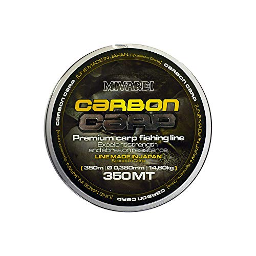 Carbon Carp 350 m monofile Schnur Karpfenschnur (0,380 mm) von Mivardi