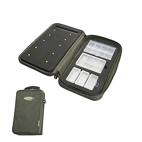 Mivardi Carp Hooklength Wallet Rig Tackle Bag Vorfachtasche 19x32x5cm mit Boxen von Mivardi