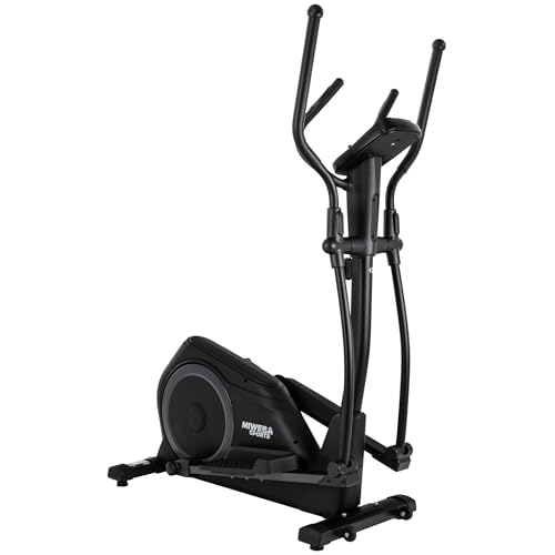 Miweba Sports Crosstrainer MC500 Stepper | 7 kg Schwungmasse - Bis 135 kg - Ergometer für Zuhause - Heimtrainer - Ellipsentrainer leise - LCD Monitor - Hometrainer mit Sitz - Fitness Fahrrad (Schwarz) von Miweba Sports