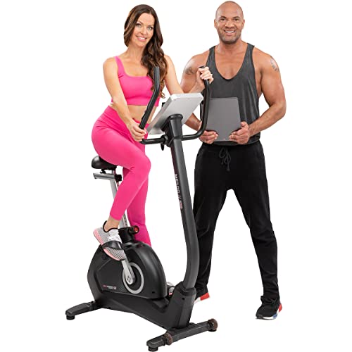 Miweba Sports Ergometer ME500 - App Steuerung - 14 Kg Schwungmasse - Traglast 150.0 Kg - Fitness Heimtrainer Fahrrad - Pulsgurt - Magnetbremse - LCD Display - Speedbike - Fitnessgeräte (Black) von Miweba Sports