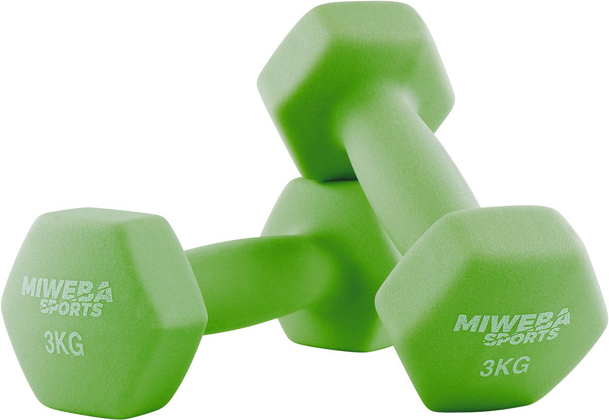 Miweba Sports Kurzhantel Gymnastikhanteln NKH100 - 9 Gewichtsklassen, (Set, Hanteln, Kurzhanteln, Gymnastikhanteln, Hantelset), Aerobic Hantel Set Kurzhantel Fitnesshanteln Gewichte Miweba Sports Kurzhantel Gymnastikhanteln NKH100 - 9 Gewichtsklassen, (Set, Hanteln, Kurzhanteln, Gymnastikhanteln, Hantelset), Aerobic Hantel Set Kurzhantel Fitnesshanteln Gewichte von Miweba Sports