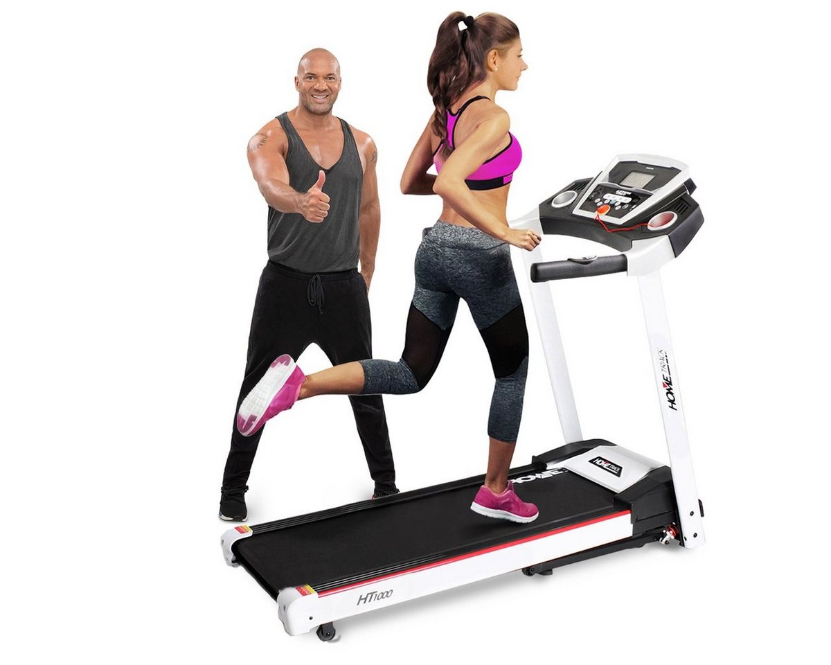 Miweba Sports Laufband HT1000F - bis 16 km/h - bis 6% Steigung - klappbar (Treadmill, Heimtrainer, Speedrunner, 16 Laufprogramme, Tablet Halterung, extra große Lauffläche), elektrisches Laufband mit Steigung für Zuhause von Miweba Sports