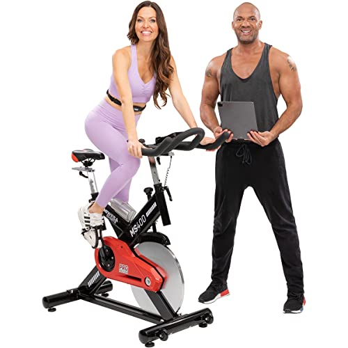Miweba Sports Profi Indoor Cycling Bike MS400 | 22 Kg Schwungmasse - Traglast 150.0 Kg - Fitness Heimtrainer Fahrrad - Pulsmessung - Stufenfreie Widerstandsverstellung - Speedbike - Ergometer Miweba Sports Profi Indoor Cycling Bike MS400 | 22 Kg Schwungmasse - Traglast 150.0 Kg - Fitness Heimtrainer Fahrrad - Pulsmessung - Stufenfreie Widerstandsverstellung - Speedbike - Ergometer von Miweba Sports