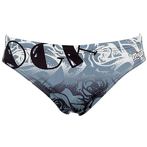 Miws Rock Star Herren Badeanzug, Grau/Pink L Grau/Rosa Miws Rock Star Herren Badeanzug, Grau/Pink L Grau/Rosa von Miws