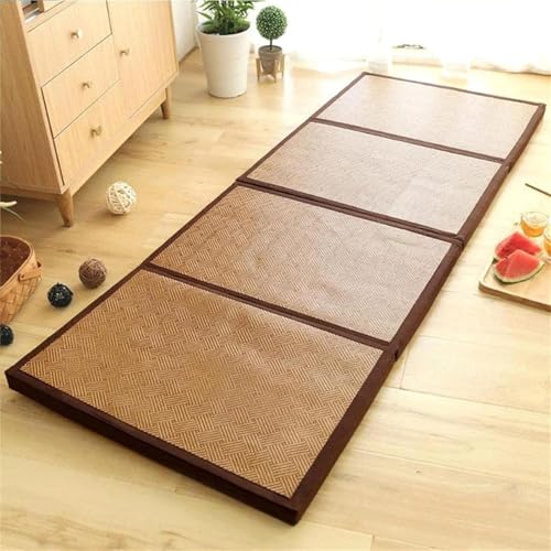 Mixtric Schlafmatte, Boden-Futon Matratze, Dicke Klappmatratze, Klappmatratze Messing, Für Bett/Meditationsraum/Yoga/Zen-Raum,Dark,100x200cm von Mixtric