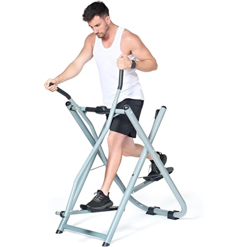 Mixtric Zusammenklappbares Airwalk-Trainingsgerät, Tragbares Ganzkörper-Fitness-Trainingsgerät, Airwalker-Gleitschirm Gerät, Für Fitnessstudio Und Büro,Silber Mixtric Zusammenklappbares Airwalk-Trainingsgerät, Tragbares Ganzkörper-Fitness-Trainingsgerät, Airwalker-Gleitschirm Gerät, Für Fitnessstudio Und Büro,Silber von Mixtric