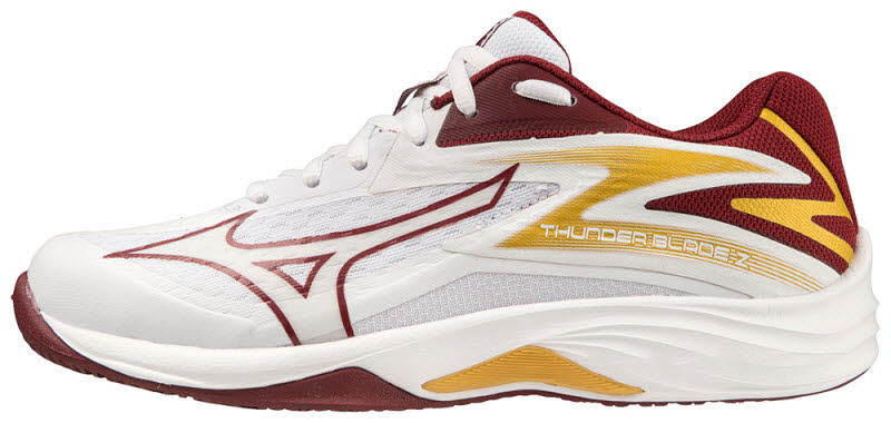 Mizuno Corporation Corporation Thunder Blade Z Hallenschuh Women white/cabrnet/MP Gold 40 Mizuno Corporation Corporation Thunder Blade Z Hallenschuh Women white/cabrnet/MP Gold 40 von Mizuno Corporation