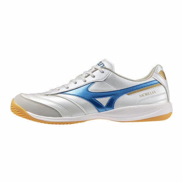 Mizuno Corporation Morelia Sala Pro IN Hallenschuhe weiß/blau 47 von Mizuno Corporation